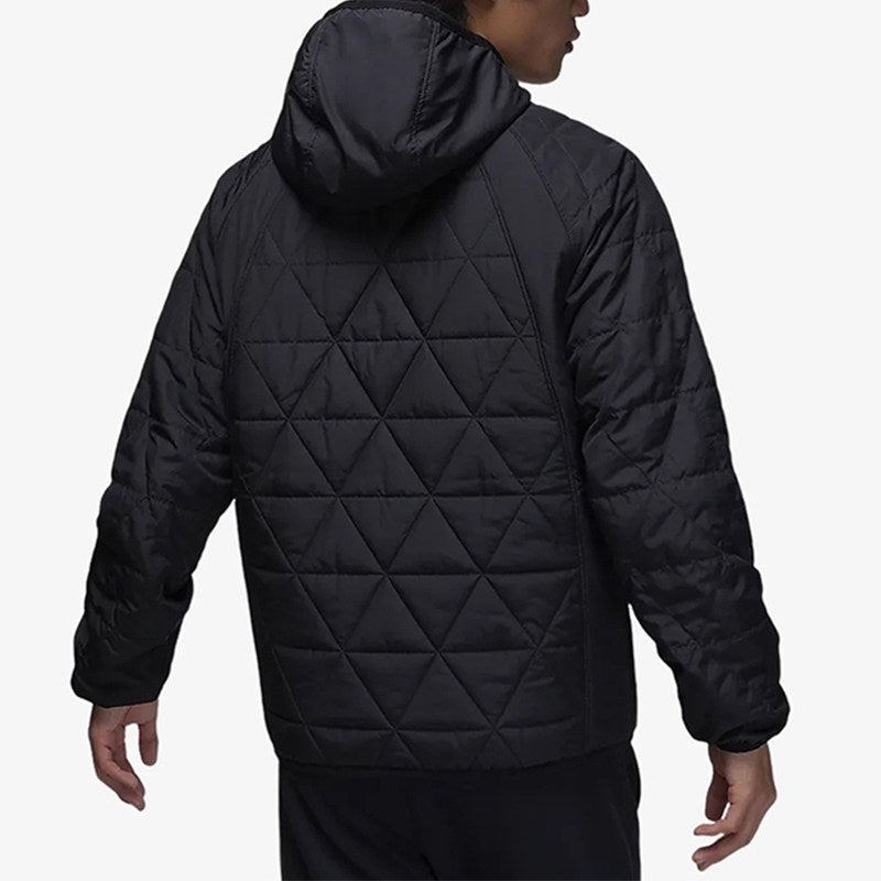 NIKE Nike JORDAN Men's Casual Hooded Warm Short Jacket Thin Cotton Jacket FD2638-244-010