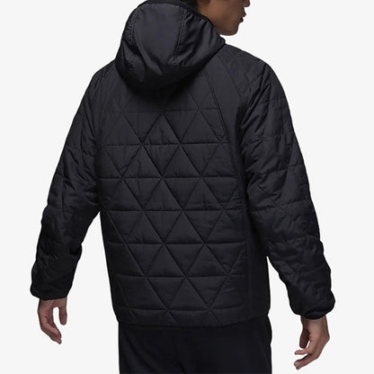 NIKE Nike JORDAN Men's Casual Hooded Warm Short Jacket Thin Cotton Jacket FD2638-244-010