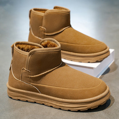2025 Autumn/Winter Mid-Top Men's Snow Boots, Warm Fashion Boots, Outdoor Casual Men's Shoes, Sports Snow Boots for Men