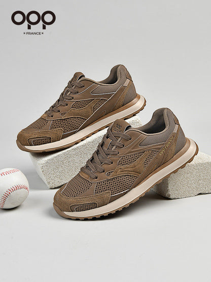 OPP Spring Men's Shoes Breathable Mesh Sneakers New Casual Shoes Non-Slip Men's Shoes Daddy Shoes Men's Running Shoes