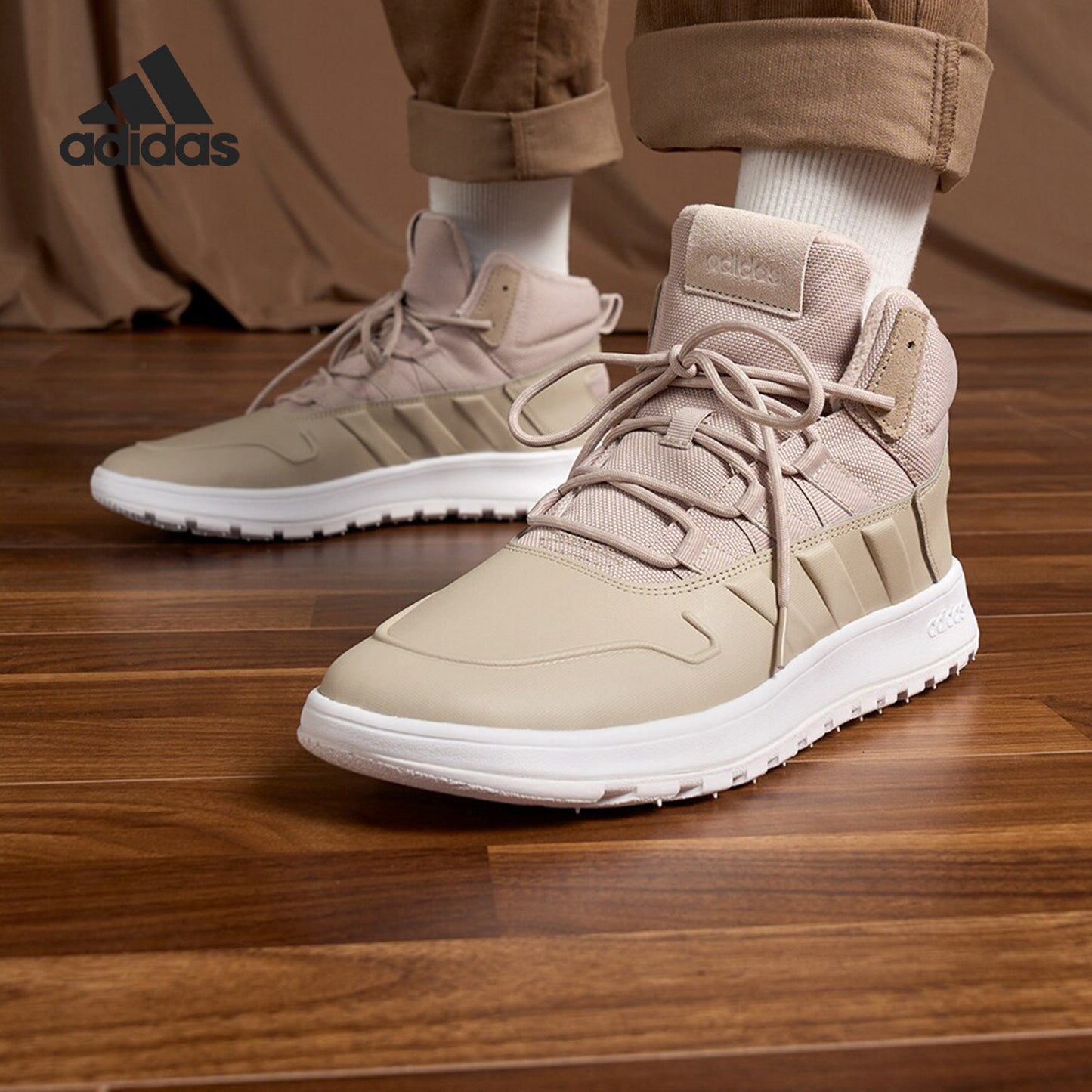 Adidas Official Fusion STORM Men's and Women's Fleece Athleisure Shoes IF1625