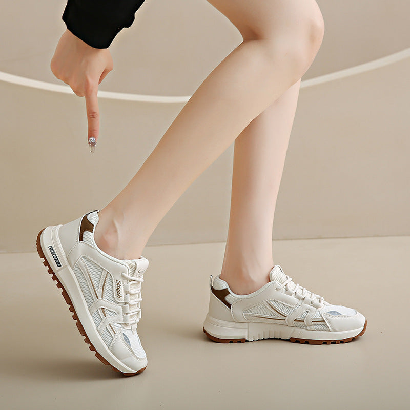 2025 New Breathable Women's Shoes Fashion Platform Forrest Forrest Gump Shoes Korean College Style Student Casual Sports Board Shoes Women
