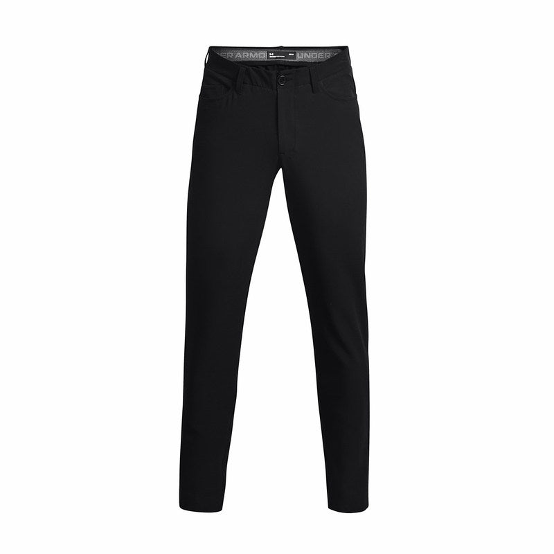 Calça de golfe para homem Under Armour UA Drive, em tecido elástico, para uso casual e confortável, preta (código 1364934).
