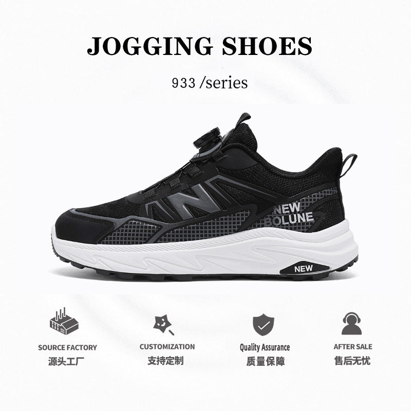 Primavera e outono New Balance Cool Run Renda-Free Tênis Conveniente e Simples verão Respirável Botão Tênis Sapatos Masculinos Atacado