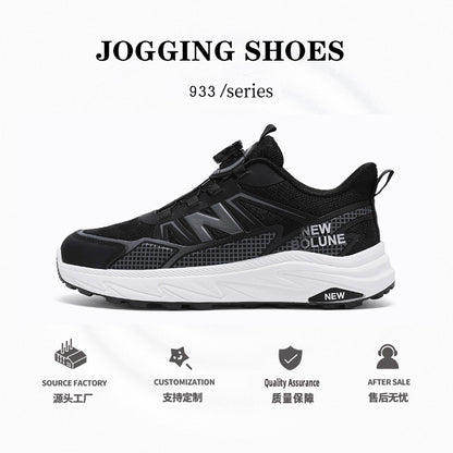 Primavera e outono New Balance Cool Run Renda-Free Tênis Conveniente e Simples verão Respirável Botão Tênis Sapatos Masculinos Atacado