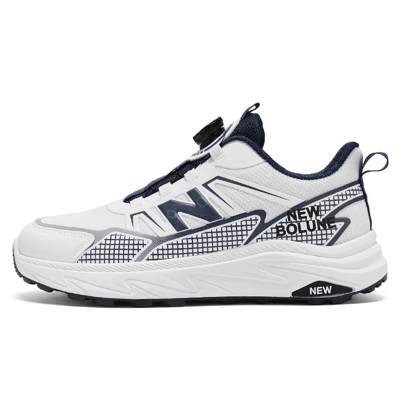 Primavera e outono New Balance Cool Run Renda-Free Tênis Conveniente e Simples verão Respirável Botão Tênis Sapatos Masculinos Atacado