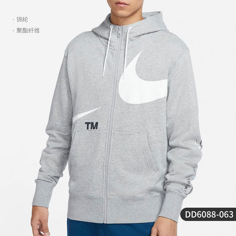 Nike Official Genuine Men's Big LOGO Broken Hook Hooded Sports Jacket Jacket DD6088-437