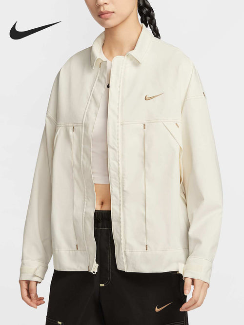 Nike Official Genuine New Women's Fashion Simple Sports Lapel Jacket Jacket IB5588-133