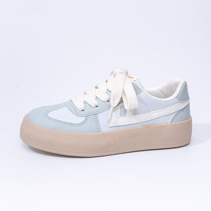 Pull-back shoes, couples, lightweight and energetic, retro German training shoes, rounded casual platform shoes, men's and women's shoes