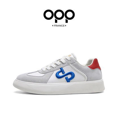 OPP men's shoes spring 2026 new retro low-top lightweight and versatile casual sports light luxury leather trendy brand shoes