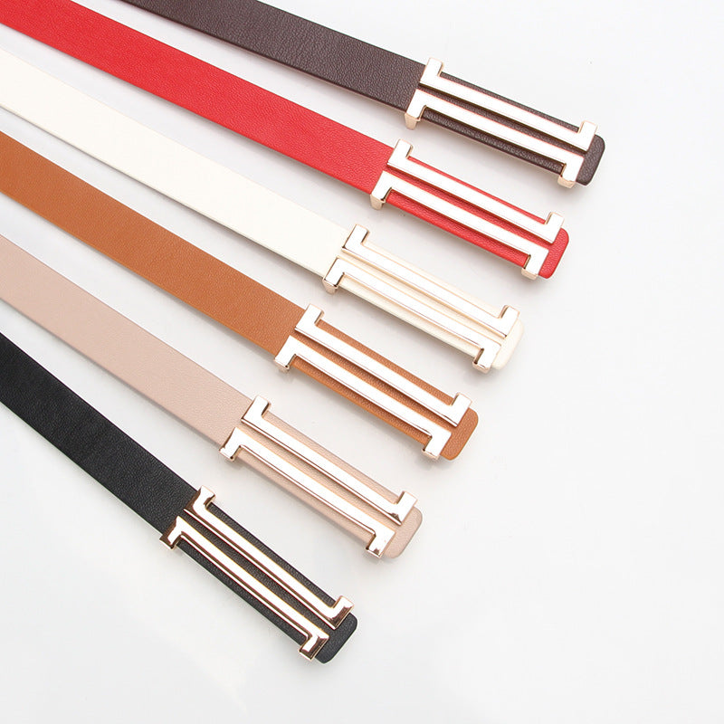 Trendy women's belt belt versatile simple Korean decorative belt women's dress coat with belt wholesale