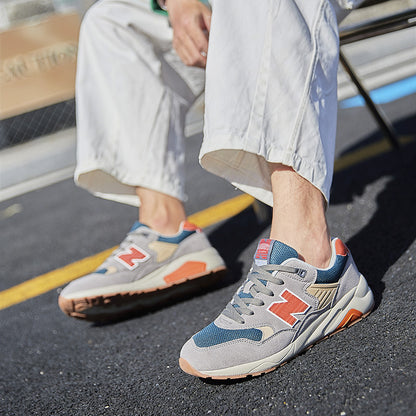 Primavera e outono New Balance Cool Run NB580 Tênis Masculino Explosivo Casual Respirável Casal Casual Running Shoes Mulheres Atacado