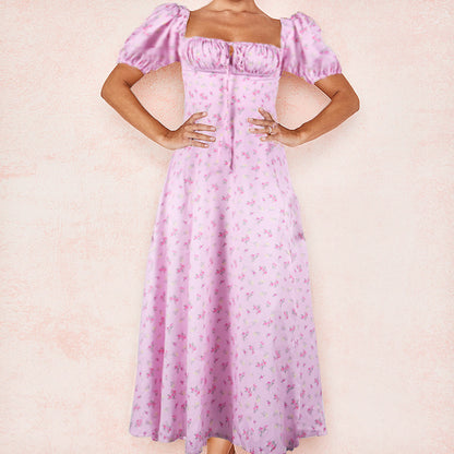 Estação independente da Amazon, roupas femininas europeias e americanas, estilo francês elegante retro, roupa com suspensórios, vestido feminino europeu e americano.