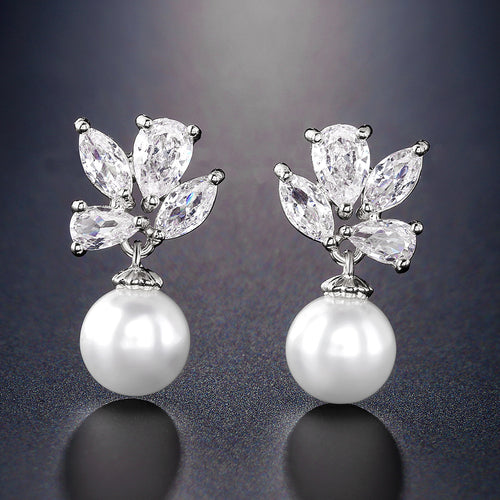 RAKOL exquisite petite pearl earrings for women, fresh and fashionable from Japanese and Korean styles, versatile zircon earrings, Yiwu accessories