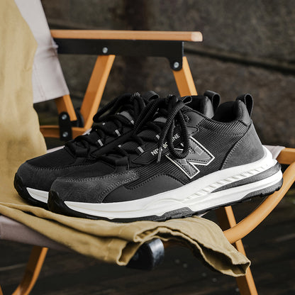 Primavera e outono New Balance Cool Run New Athleisure Sapatos Masculinos Aumentam a Altura verão Versáteis Respiráveis Daddy Shoes ins Thick Sole