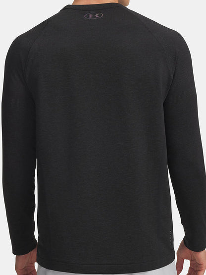 Under Armour Autumn and Winter New RUSH Men's Leisure Sports Running Fitness Crew Neck Long Sleeve T-Shirt 6004882-005