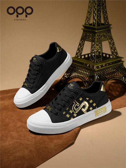 OPP men's shoes spring 2026 new niche design sense original and versatile casual sports light luxury low-top board shoes for men