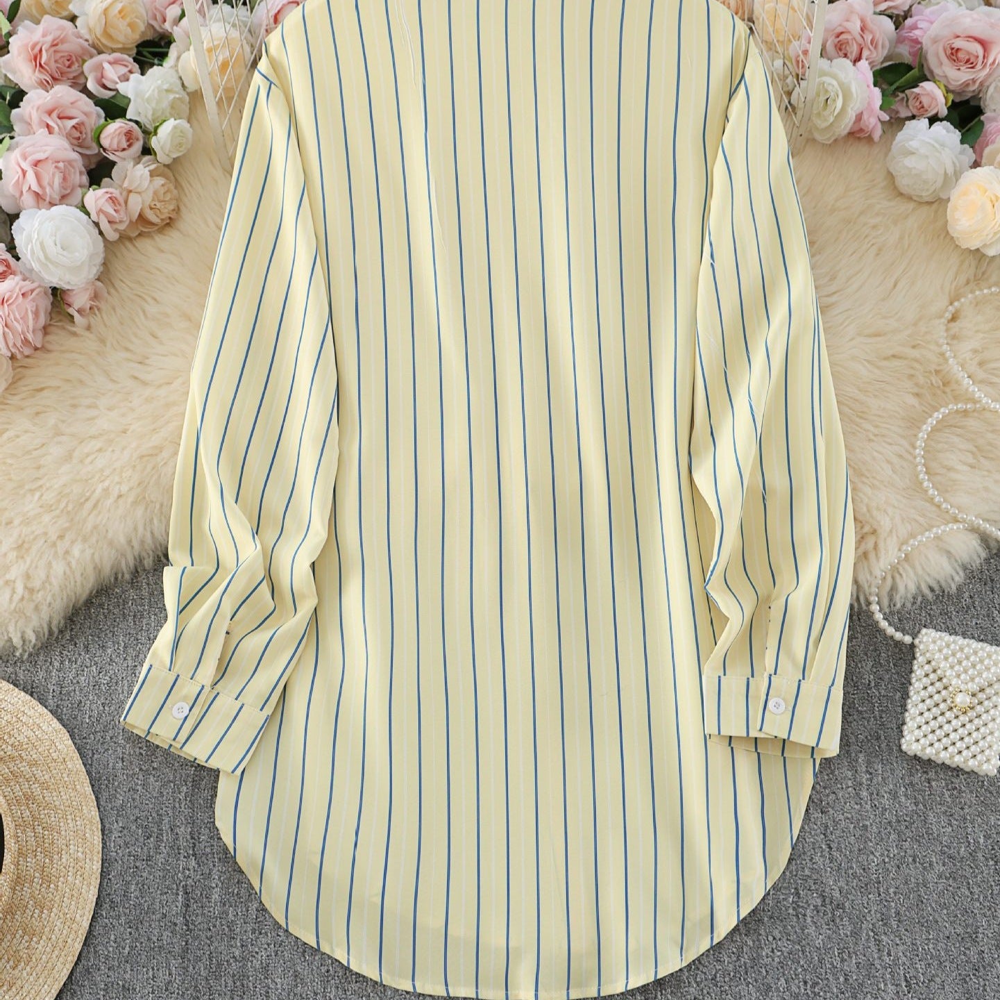 AliExpress casual elegant women's floral floral print shirts, loose shirts, long-sleeve shirts