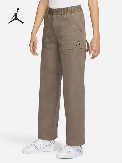 Calça desportiva de senhora Nike Jordan original, modelo reto e respirável, modelo DM5035-040.