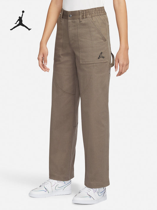 Calça desportiva de senhora Nike Jordan original, modelo reto e respirável, modelo DM5035-040.