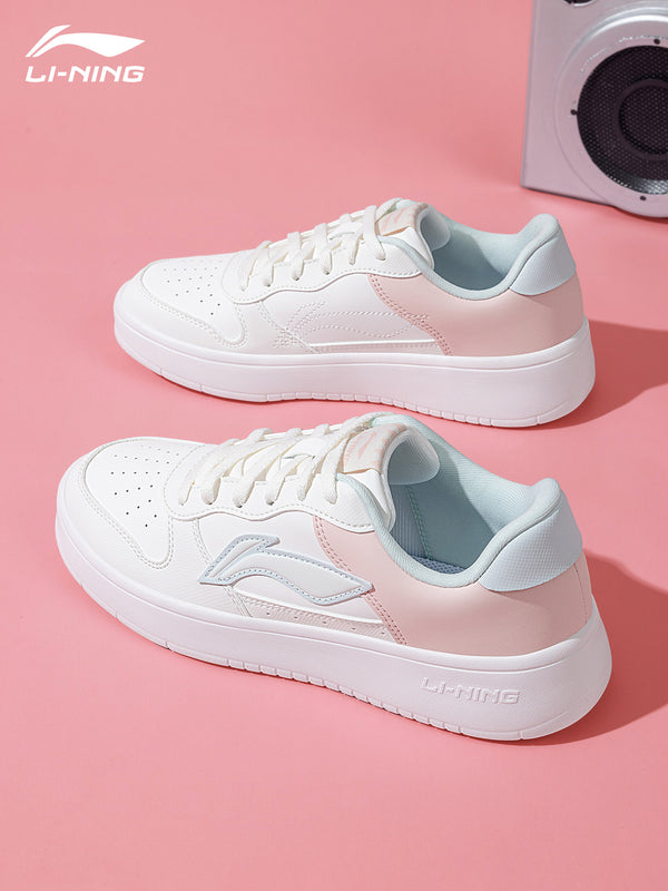 Li Ning board shoes women's shoes official genuine 2026 summer new Air Force No. 1 casual shoes sneakers white shoes
