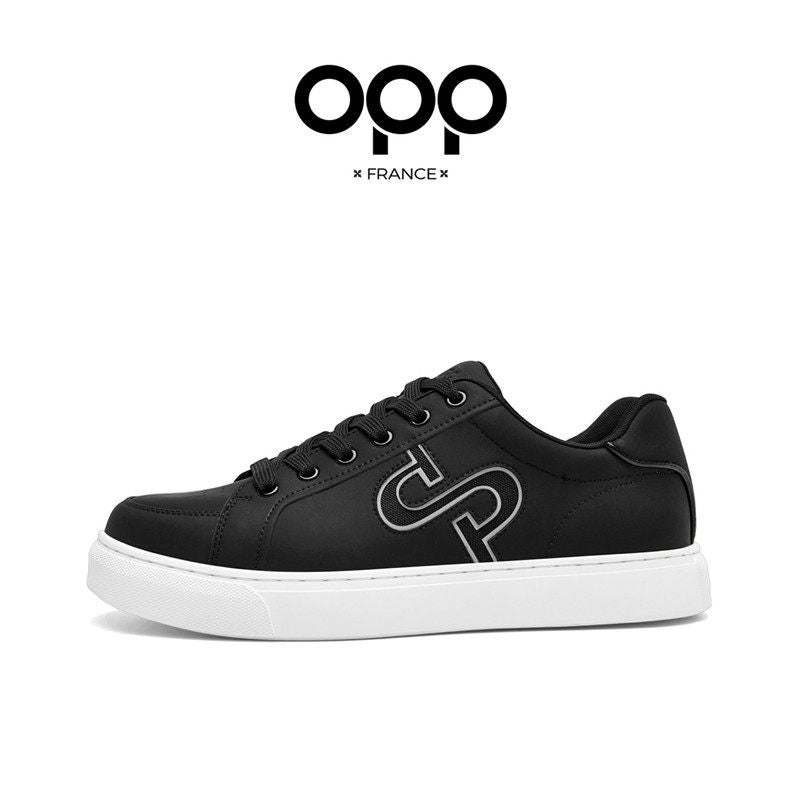 OPP men's shoes spring low-top versatility leather light luxury white shoes casual sports light trend comfortable plate shoes for men