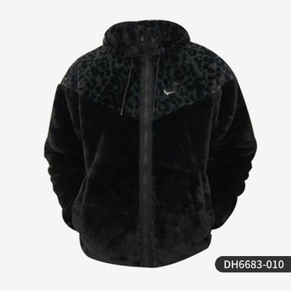 Casaco desportivo para homem Nike/Nike Official Genuine Faux Fur Mink, quente e confortável, modelo DH6683-289