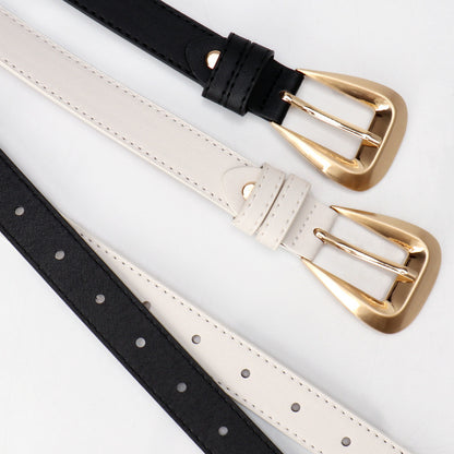 Versatile new niche trend women's belt simple cross-border decoration belt with jeans suit belt women