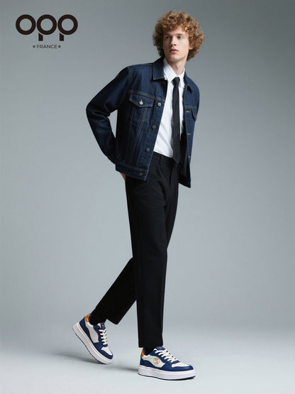 OPP Spring New 2026 Athleisure Men's Board Shoes Fashion Color-Blocking Versatile Platform Shoes Height-Increasing Men's Shoes