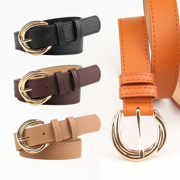 Cross-border women's belts are fashionable and versatile, Korean version alloy belts, simple personality decoration dresses, jeans belt manufacturers