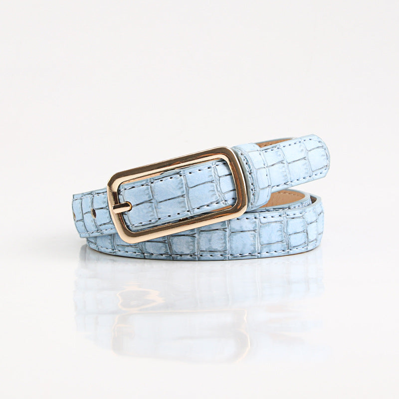 Cross-border European and American new women's belts are fashionable, simple and versatile, casual with dresses, jeans, coats, belts, women