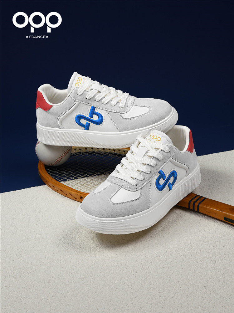 OPP men's shoes spring 2026 new retro low-top lightweight and versatile casual sports light luxury leather trendy brand shoes