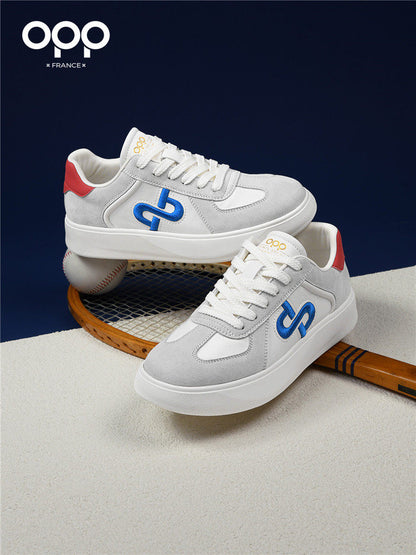 OPP men's shoes spring 2026 new retro low-top lightweight and versatile casual sports light luxury leather trendy brand shoes