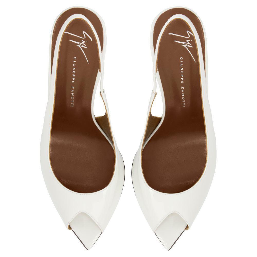 2026 summer new open-toe pointed fish mouth high heels stiletto heels and empty patent leather sandals for women cross-border European and American style