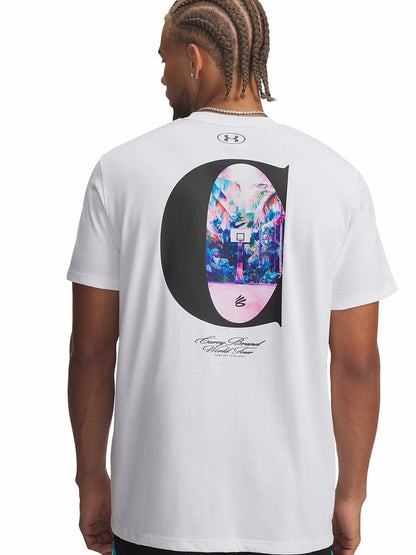 UA Under Armour Fall Winter Men's Curry CURRY Brand Asian Travel Series Short Sleeve T-Shirt 6012971-100