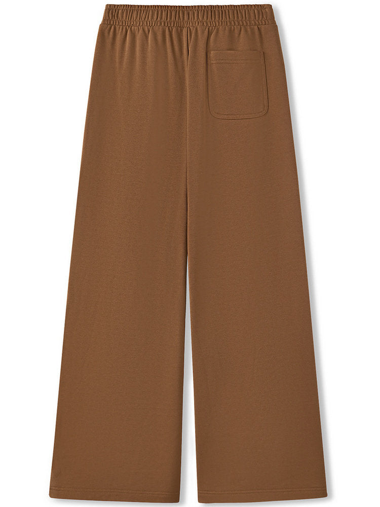 Skechers trousers New Year's series women's loose drape, elastic wide-leg straight sweatpants sweatpants L126W003