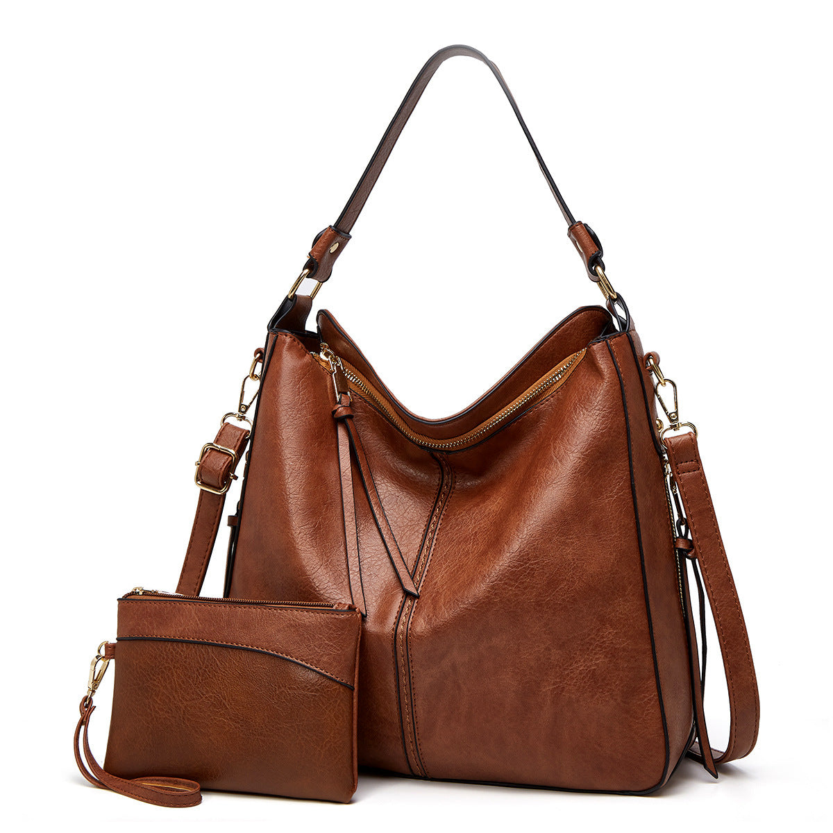 Cross border bag women's bag 2025 new European and American fashion retro tote bag mother bag shoulder crossbody bag wholesale