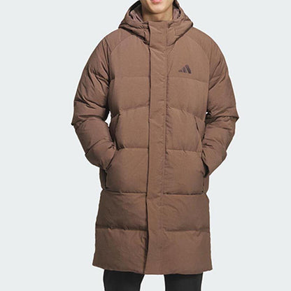 ADIDAS Men's Winter Hooded Warm Casual Mid Length Down Jacket KQ5516 KQ5514