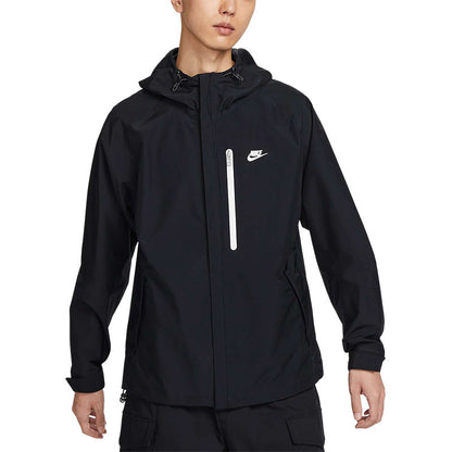 NIKE Men's Hooded Woven Athleisure Loose Breathable Jacket Jacket DM5500-010-334