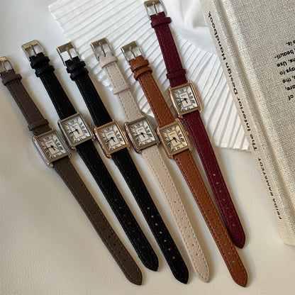 Classic square Roman scale simple ins style junior high and high school students exquisite casual personality quartz manufacturer wholesale