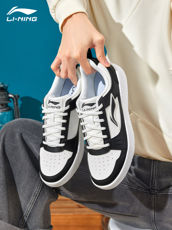 Li-Ning Sneakers Clear Sky Men's 2026 New Official Authentic Classic Lightweight Casual Shoes Black and White Sports Shoes