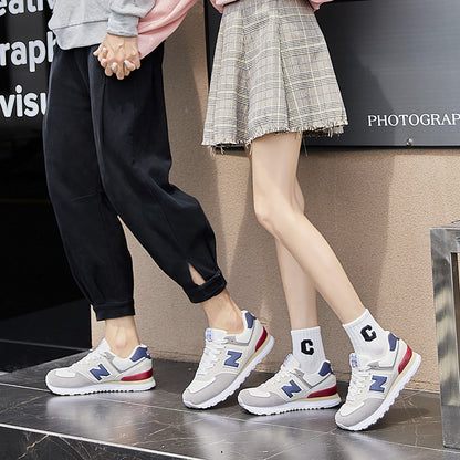 Tênis Putian 574nb, primavera e outono masculinos, tênis de corrida frescos New Balance, sapatos respiráveis femininos N-line, sapatos casuais de casal