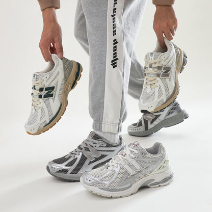 Putian 1906RN Word Shoes primavera e outono New Balance Cool Running Daddy Shoes Sapatos Masculinos Casal Leve e Versátil Respirável Running Shoes