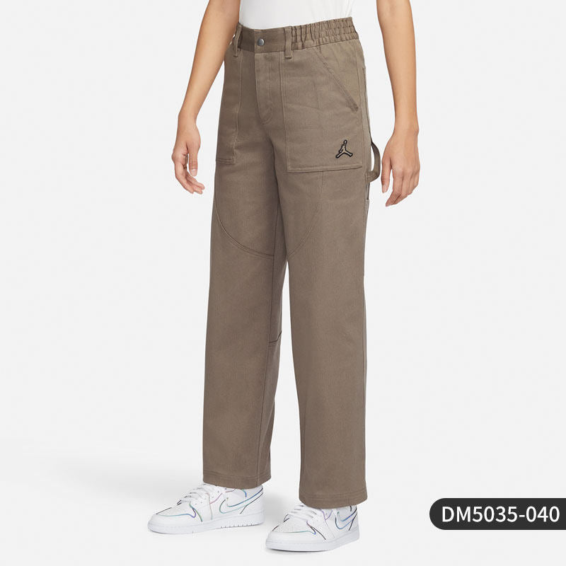 Calça desportiva de senhora Nike Jordan original, modelo reto e respirável, modelo DM5035-040.