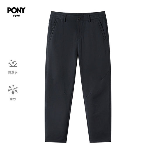 PONY1972 Boni Women's Pants Trendy Loose Black Casual Warm Waterproof Woven Pants 244M2UT08
