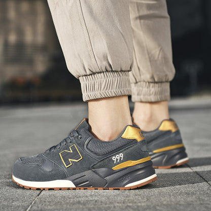 Primavera e outono New Balance Cool Running Couro Tênis Masculino e Feminino N Word 999 Casal Casual Running Shoes Sapatos Femininos Atacado