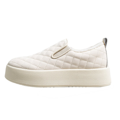 Pull-back solid color platform soles look tall and slim, women's board shoes are simple and versatile, one-foot pedals, casual shoes, pick up leaky clearance shoes