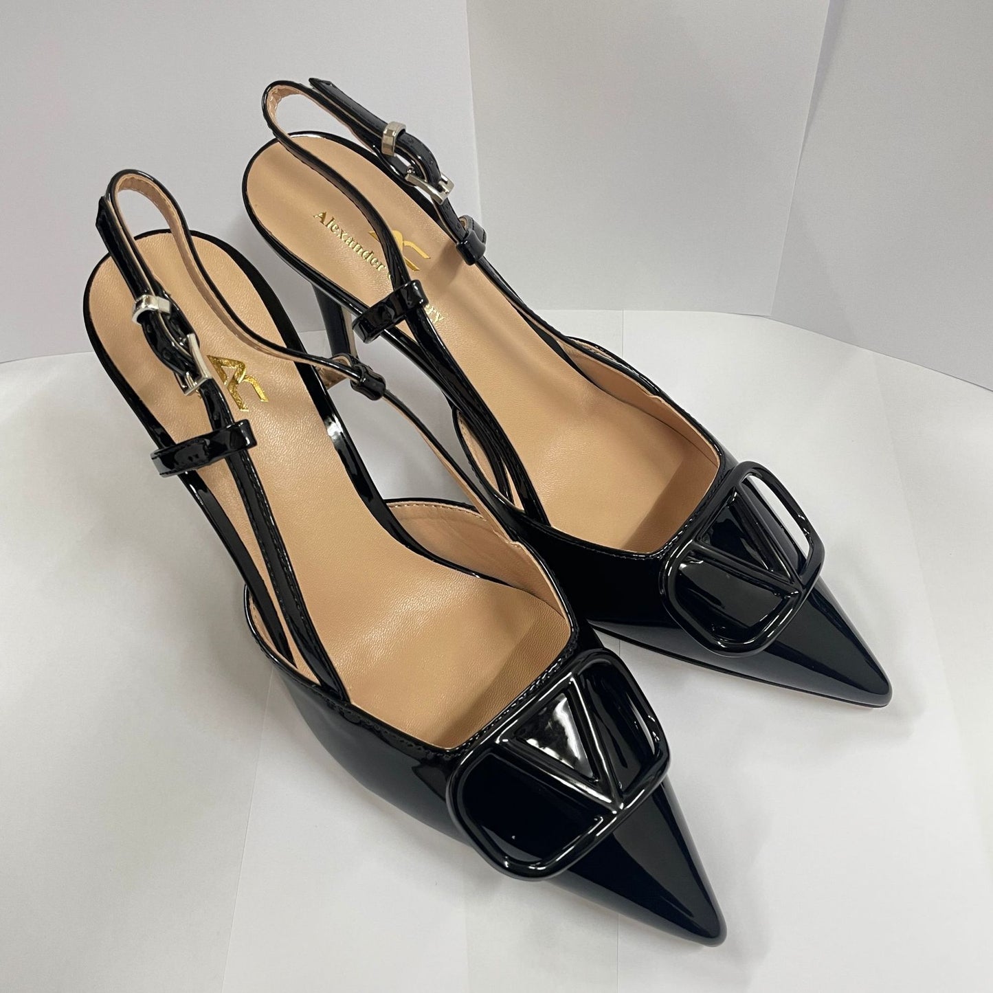 2026 Summer New French Sexy Pointed Toe Stiletto Heel High Heels Patent Leather Women's Sandals Guangdong Huizhou Fashion Boutique