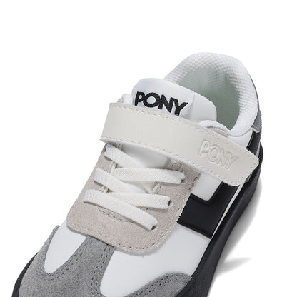 Sapatilhas de criança unissexo PONY com fecho de velcro, novas, acolchoadas, leves e confortáveis, modelo 241K1BR07BK
