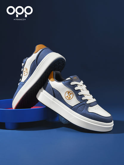 OPP Spring New 2026 Athleisure Men's Board Shoes Fashion Color-Blocking Versatile Platform Shoes Height-Increasing Men's Shoes